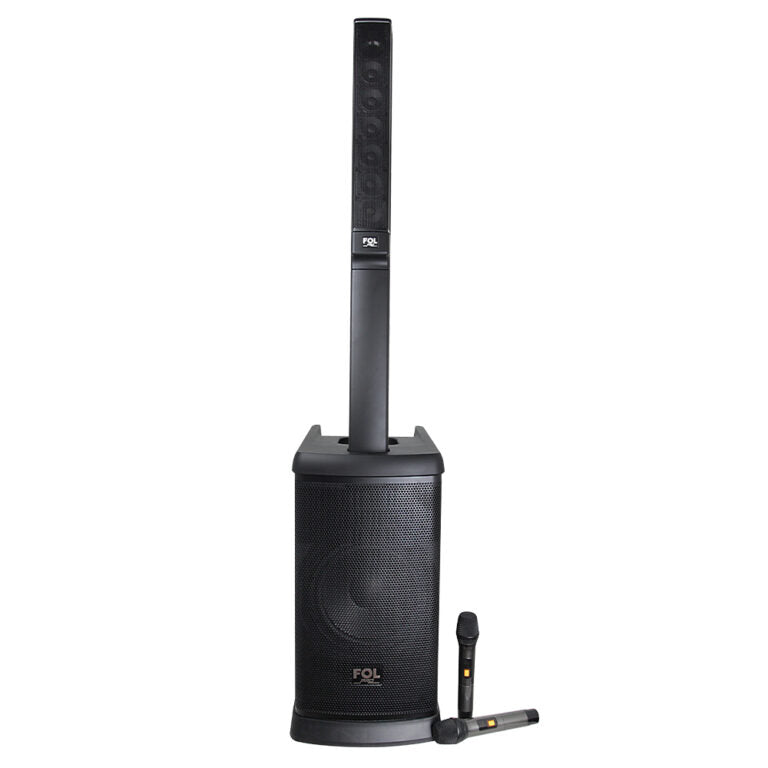 FS-T888 Bluetooth TWS Sound Tower Speaker – 420W Power, Karaoke System w/ 2 Wireless Microphones